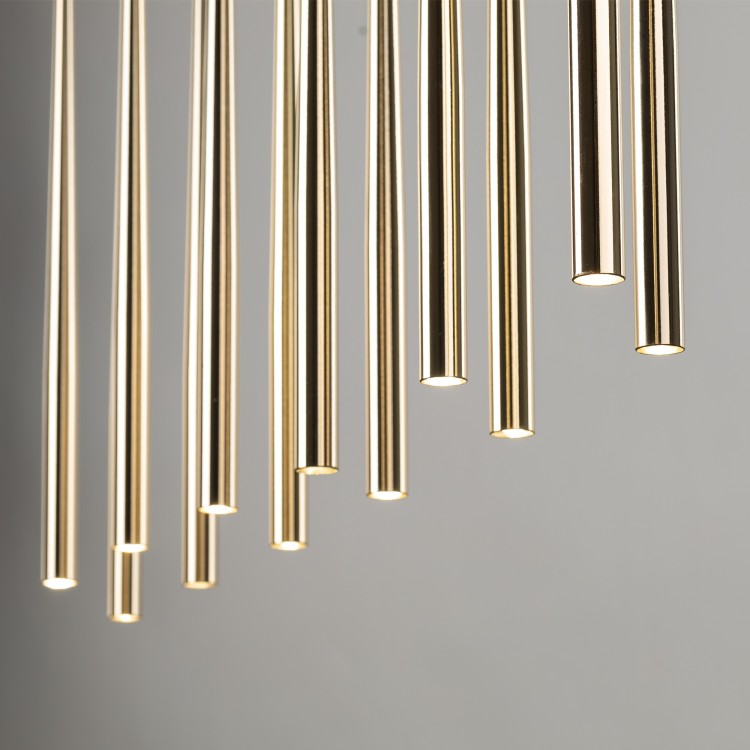 PIANO BLACK GOLD Lampa wisząca 12 10119 TK Lighting Złoty, Czarny Złoty