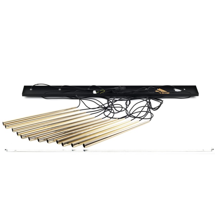 PIANO BLACK GOLD Lampa wisząca 12 10119 TK Lighting Złoty, Czarny Złoty