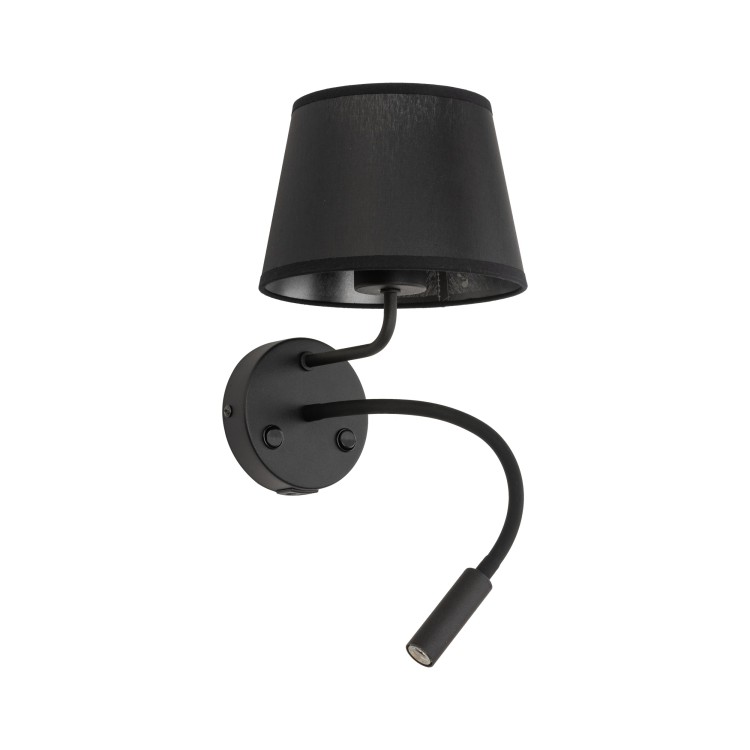 MAJA BLACK Kinkiet 2 E27+ G9 + USB 10203 TK Lighting Czarny Czarny