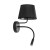 MAJA BLACK Kinkiet 2 E27+ G9 + USB 10203 TK Lighting Czarny Czarny