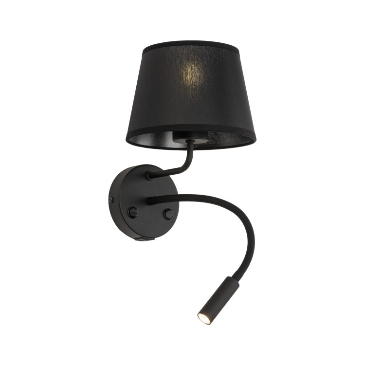 MAJA BLACK Kinkiet 2 E27+ G9 + USB 10203 TK Lighting Czarny Czarny