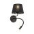 MAJA BLACK Kinkiet 2 E27+ G9 + USB 10203 TK Lighting Czarny Czarny