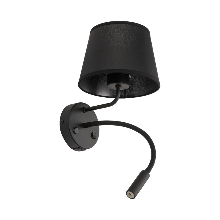 MAJA BLACK Kinkiet 2 E27+ G9 + USB 10203 TK Lighting Czarny Czarny