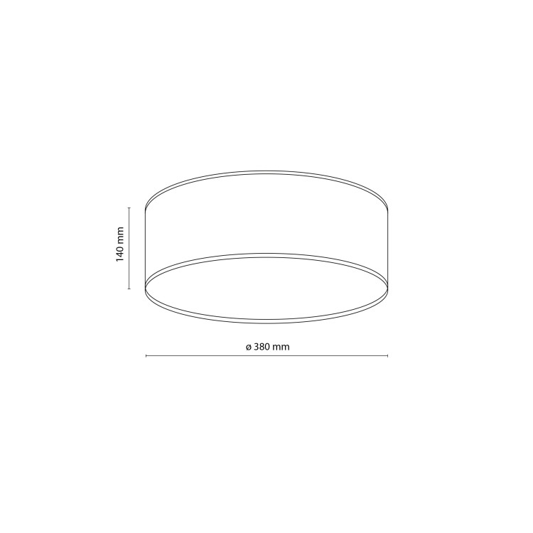 NICOLA ORANGE Lampa sufitowa 380 10153 TK Lighting Biały Pomarańczowy, Biały