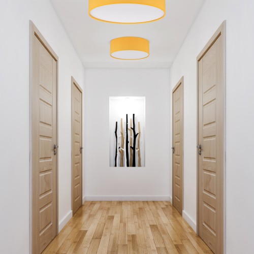 NICOLA YELLOW Lampa sufitowa 380 10154 TK Lighting Biały Biały, Żółty