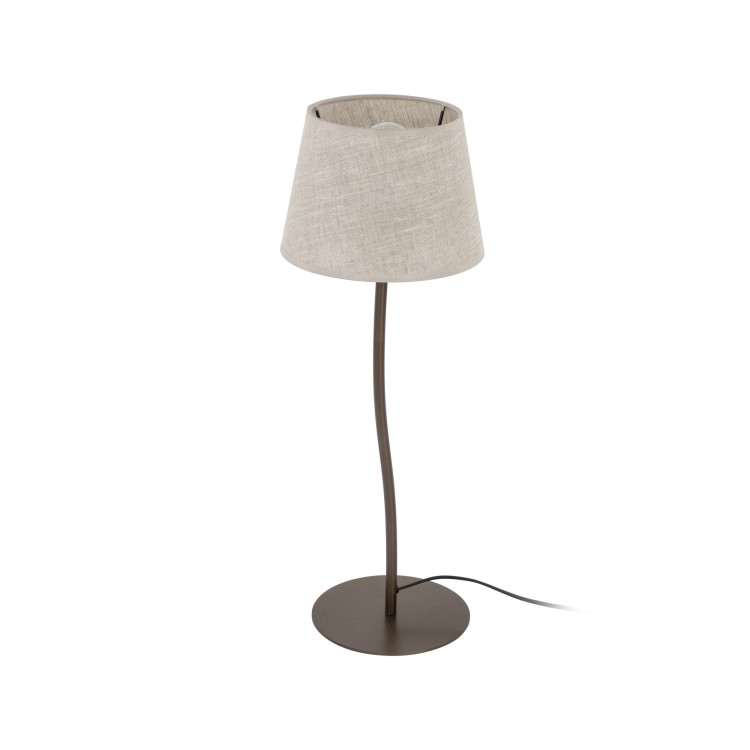 NICOLA BROWN Lampka nocna 1 S 16027 TK Lighting Brązowy Len