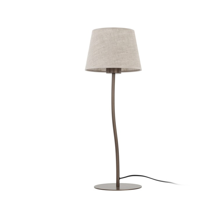 NICOLA BROWN Lampka nocna 1 S 16027 TK Lighting Brązowy Len