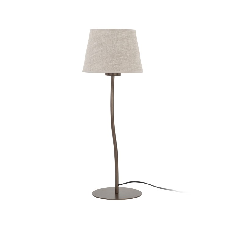 NICOLA BROWN Lampka nocna 1 S 16027 TK Lighting Brązowy Len