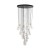 NILOS BLACK GOLD Lampa wisząca 26 10099 TK Lighting Złoty, Czarny Transparentny