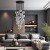 NILOS BLACK GOLD Lampa wisząca 26 10099 TK Lighting Złoty, Czarny Transparentny