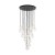 NILOS BLACK GOLD Lampa wisząca 26 10099 TK Lighting Złoty, Czarny Transparentny