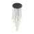 NILOS BLACK GOLD Lampa wisząca 26 10099 TK Lighting Złoty, Czarny Transparentny