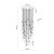 NILOS BLACK GOLD Lampa wisząca 26 10099 TK Lighting Złoty, Czarny Transparentny
