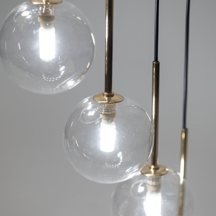 AURORA TRANSPARENT Lampa wisząca 16 10182 TK Lighting Złoty, Czarny Transparentny