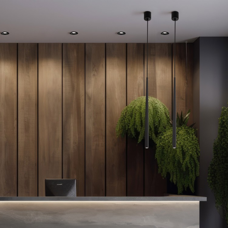 PIANO BLACK Lampa wisząca 1 10112 TK Lighting Czarny Czarny