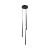 PIANO BLACK Lampa wisząca 3 10113 TK Lighting Czarny Czarny