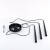 PIANO BLACK Lampa wisząca 3 10113 TK Lighting Czarny Czarny