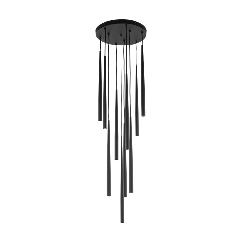 PIANO BLACK Lampa wisząca 10 10114 TK Lighting Czarny Czarny