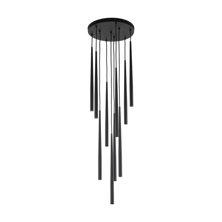 PIANO BLACK Lampa wisząca 10 10114 TK Lighting Czarny Czarny