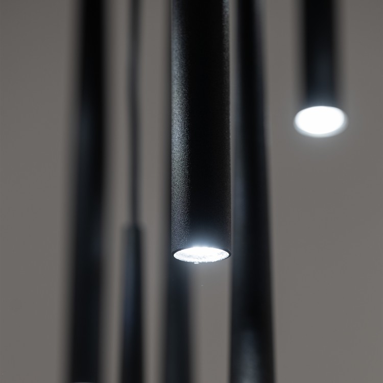 PIANO BLACK Lampa wisząca 10 10114 TK Lighting Czarny Czarny