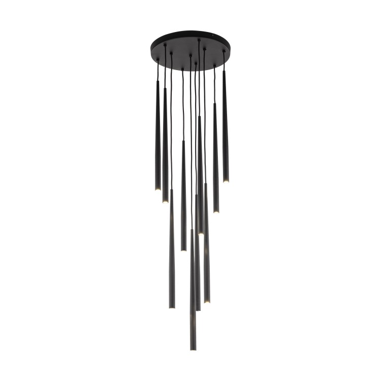 PIANO BLACK Lampa wisząca 10 10114 TK Lighting Czarny Czarny