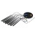 PIANO BLACK Lampa wisząca 10 10114 TK Lighting Czarny Czarny