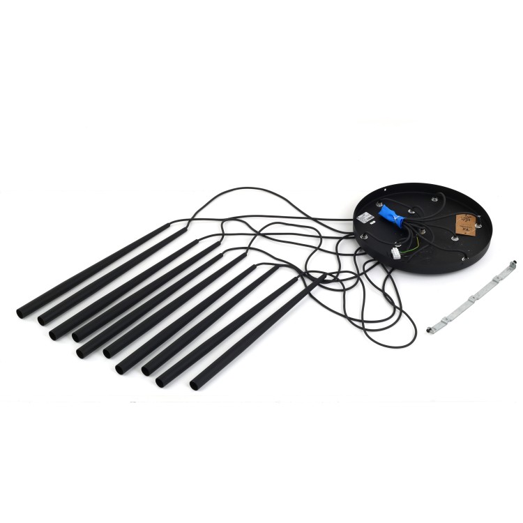 PIANO BLACK Lampa wisząca 10 10114 TK Lighting Czarny Czarny