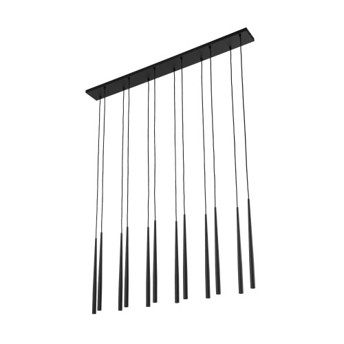 PIANO BLACK Lampa wisząca 12 10115 TK Lighting Czarny Czarny