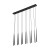 PIANO BLACK Lampa wisząca 12 10115 TK Lighting Czarny Czarny