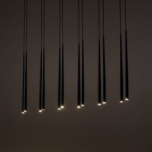 PIANO BLACK Lampa wisząca 12 10115 TK Lighting Czarny Czarny