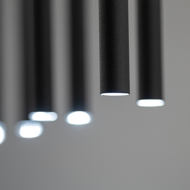 PIANO BLACK Lampa wisząca 12 10115 TK Lighting Czarny Czarny