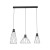 MODESTO BLACK Lampa wisząca 3 10149 TK Lighting Czarny Czarny