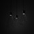 MODESTO BLACK Lampa wisząca 3 10149 TK Lighting Czarny Czarny