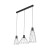 MODESTO BLACK Lampa wisząca 3 10149 TK Lighting Czarny Czarny