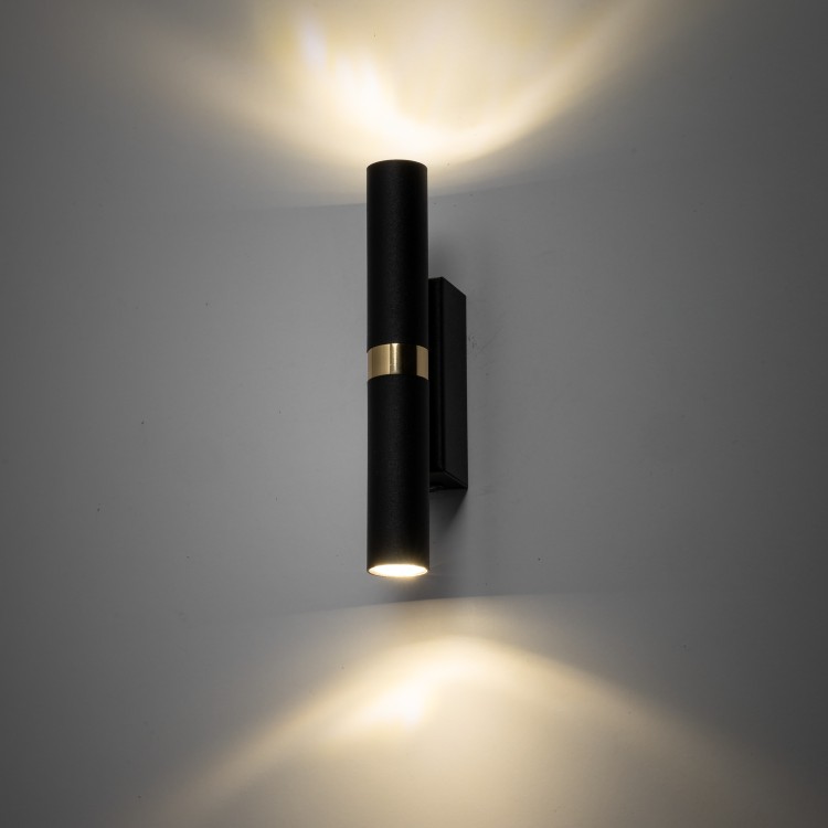 LAGOS BLACK GOLD Kinkiet 2 10145 TK Lighting Złoty, Czarny Czarny