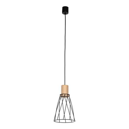 MODESTO WOOD SOSNA Lampa wisząca 1 10155 TK Lighting Sosna, Czarny Czarny