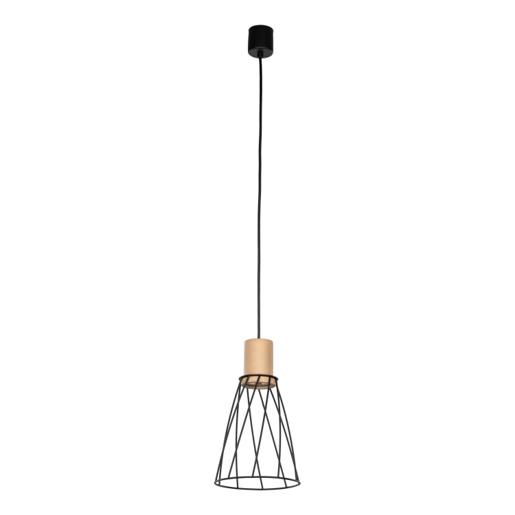 MODESTO WOOD SOSNA Lampa wisząca 1 10155 TK Lighting Sosna, Czarny Czarny