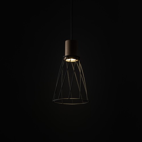 MODESTO WOOD SOSNA Lampa wisząca 1 10155 TK Lighting Sosna, Czarny Czarny