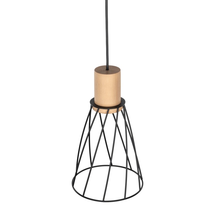 MODESTO WOOD SOSNA Lampa wisząca 1 10155 TK Lighting Sosna, Czarny Czarny