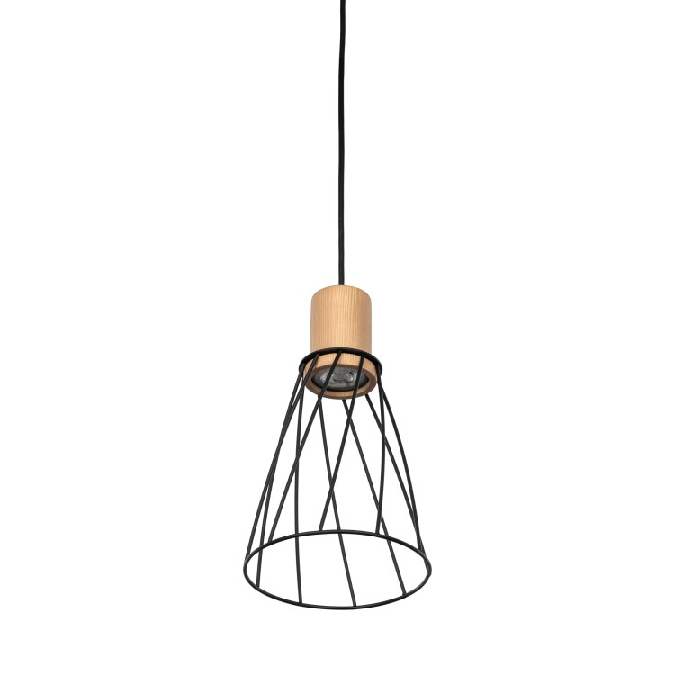 MODESTO WOOD SOSNA Lampa wisząca 1 10155 TK Lighting Sosna, Czarny Czarny