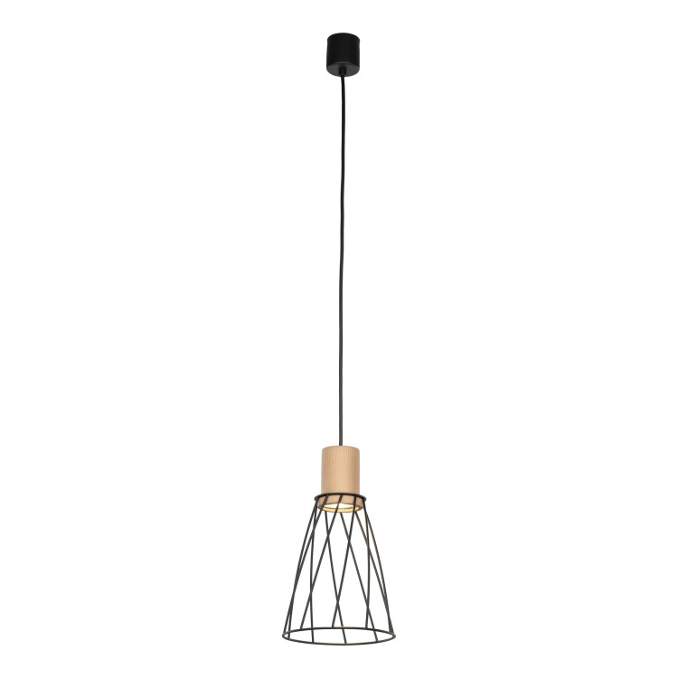 MODESTO WOOD SOSNA Lampa wisząca 1 10155 TK Lighting Sosna, Czarny Czarny