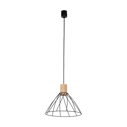 MODESTO WOOD SOSNA Lampa wisząca 1 10156 TK Lighting Czarny Czarny