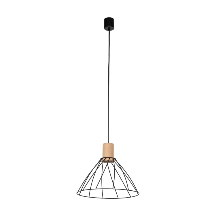 MODESTO WOOD SOSNA Lampa wisząca 1 10156 TK Lighting Czarny Czarny
