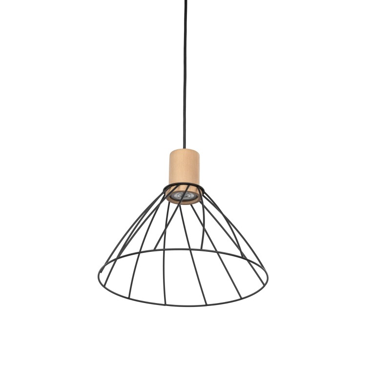 MODESTO WOOD SOSNA Lampa wisząca 1 10156 TK Lighting Czarny Czarny