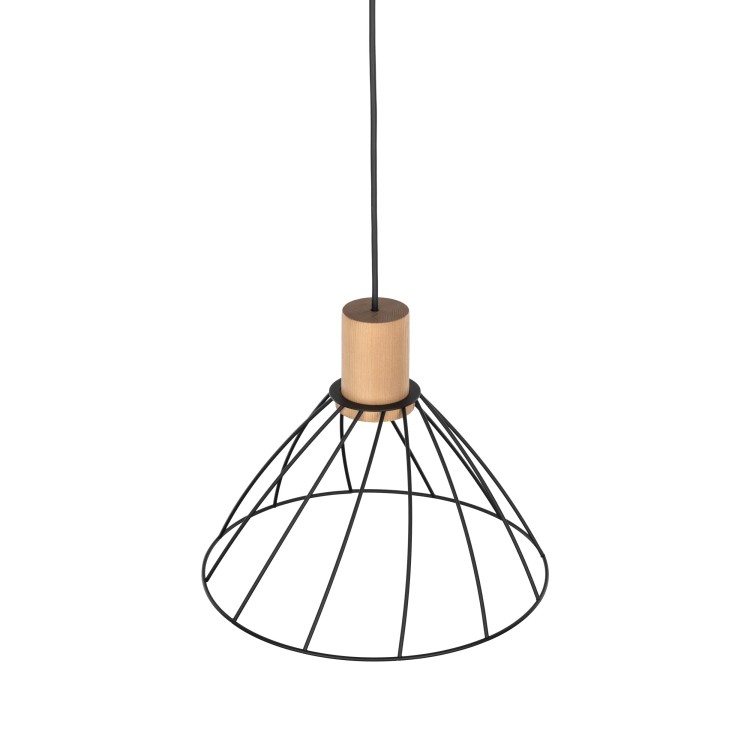 MODESTO WOOD SOSNA Lampa wisząca 1 10156 TK Lighting Czarny Czarny