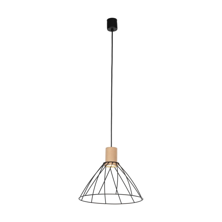 MODESTO WOOD SOSNA Lampa wisząca 1 10156 TK Lighting Czarny Czarny