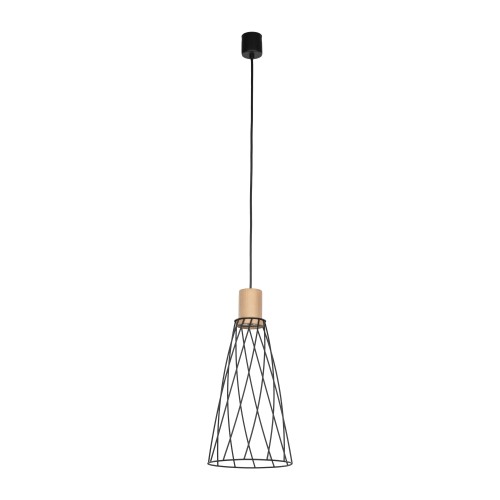 MODESTO WOOD SOSNA Lampa wisząca 1 10157 TK Lighting Czarny Czarny