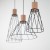 MODESTO WOOD SOSNA Lampa wisząca 3 10158 TK Lighting Czarny Czarny