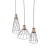 MODESTO WOOD SOSNA Lampa wisząca 3 10158 TK Lighting Czarny Czarny