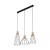 MODESTO WOOD SOSNA Lampa wisząca 3 10158 TK Lighting Czarny Czarny